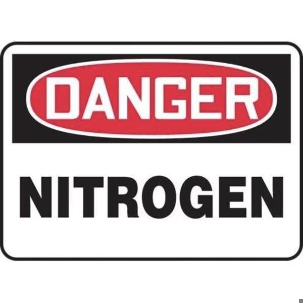 Accuform OSHA DANGER SAFETY SIGN NITROGEN 7 in MCHL173XL - main